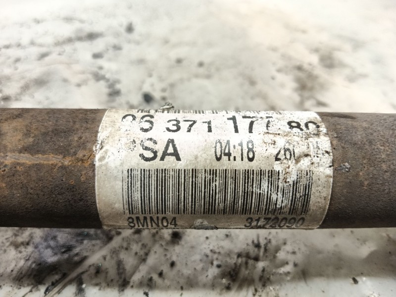 Recambio de transmision delantera izquierda para peugeot 307 sw (3h) 1.6 hdi 110 referencia OEM IAM  9637117780 