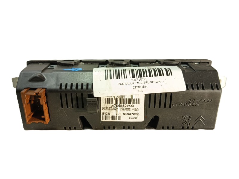 Recambio de pantalla multifuncion para citroën c3 sx referencia OEM IAM   