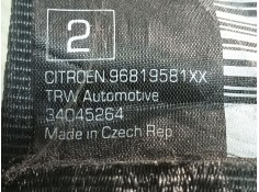 Recambio de cinturon seguridad trasero derecho para citroën c3 sx referencia OEM IAM    2