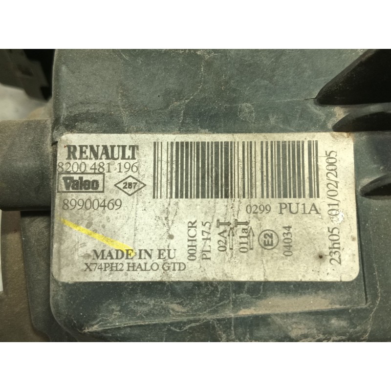 Recambio de faro izquierdo para renault laguna ii (bg0) confort dynamique referencia OEM IAM   