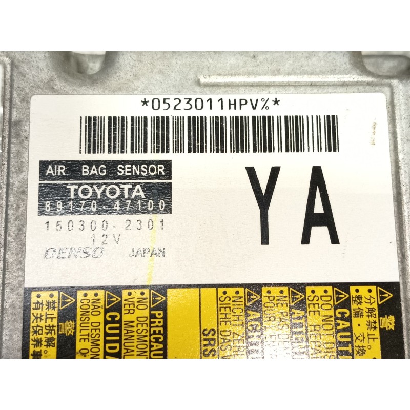 Recambio de centralita airbag para toyota prius (_w3_) 1.8 hybrid (zvw3_) referencia OEM IAM   