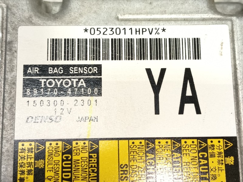 Recambio de centralita airbag para toyota prius (_w3_) 1.8 hybrid (zvw3_) referencia OEM IAM   
