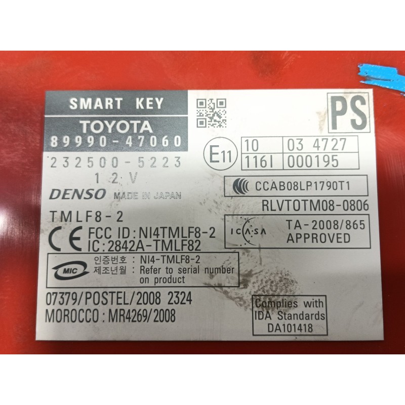 Recambio de modulo electronico para toyota prius (_w3_) 1.8 hybrid (zvw3_) referencia OEM IAM   