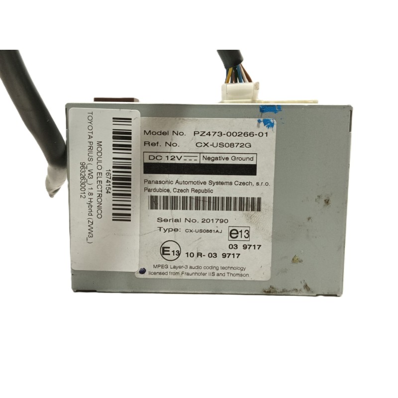 Recambio de modulo electronico para toyota prius (_w3_) 1.8 hybrid (zvw3_) referencia OEM IAM   