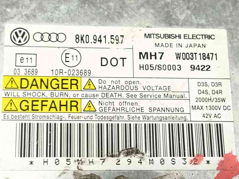 Recambio de centralita faros xenon para audi a3 sportback (8p) 1.8 tfsi ambiente referencia OEM IAM W003T18471 8K0941597 