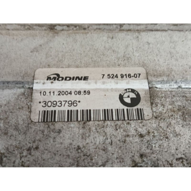 Recambio de intercooler para bmw 1 (e87) 118 d referencia OEM IAM 752491607  3093796