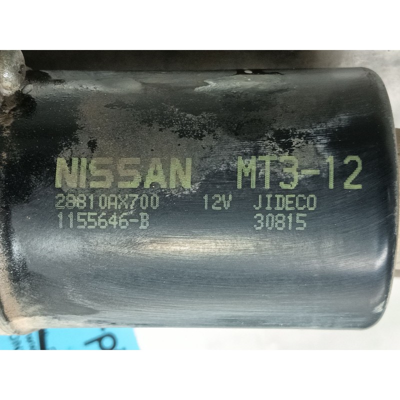 Recambio de motor limpia delantero para nissan micra (k12e) acenta referencia OEM IAM 1155646B 28810AX700 MT312