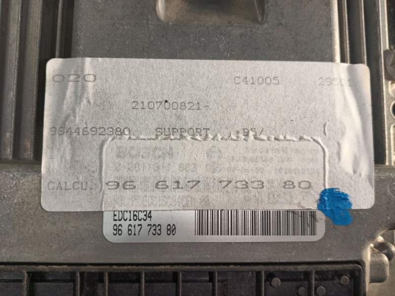 Recambio de centralita motor uce para citroën c4 berlina collection referencia OEM IAM   