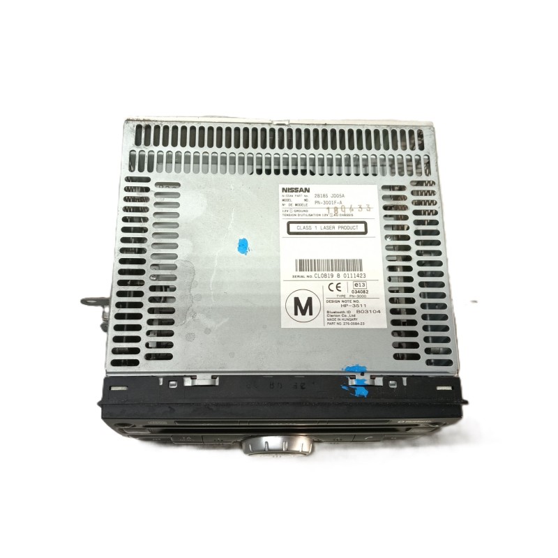 Recambio de sistema audio / radio cd para nissan qashqai (j10) acenta referencia OEM IAM   