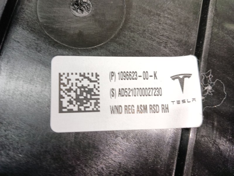 Recambio de elevalunas trasero derecho para tesla model 3 (5yj3) ev awd referencia OEM IAM   
