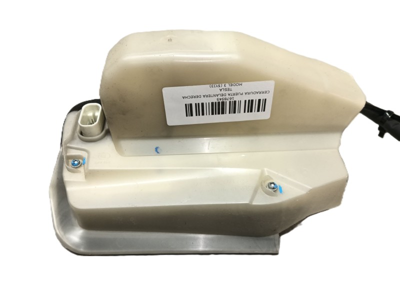 Recambio de cerradura puerta delantera derecha para tesla model 3 (5yj3) ev awd referencia OEM IAM   