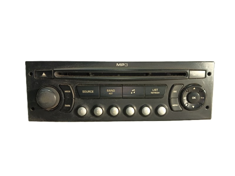 Recambio de sistema audio / radio cd para peugeot 307 sw (3h) 1.6 hdi 110 referencia OEM IAM 9662925977 7645127393 