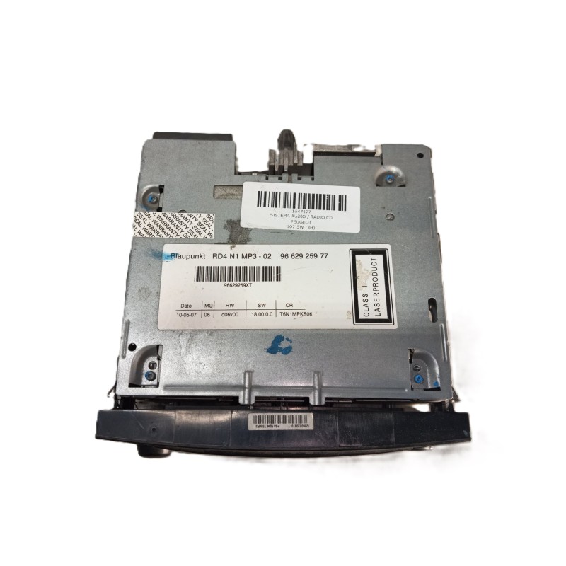 Recambio de sistema audio / radio cd para peugeot 307 sw (3h) 1.6 hdi 110 referencia OEM IAM 9662925977 7645127393 