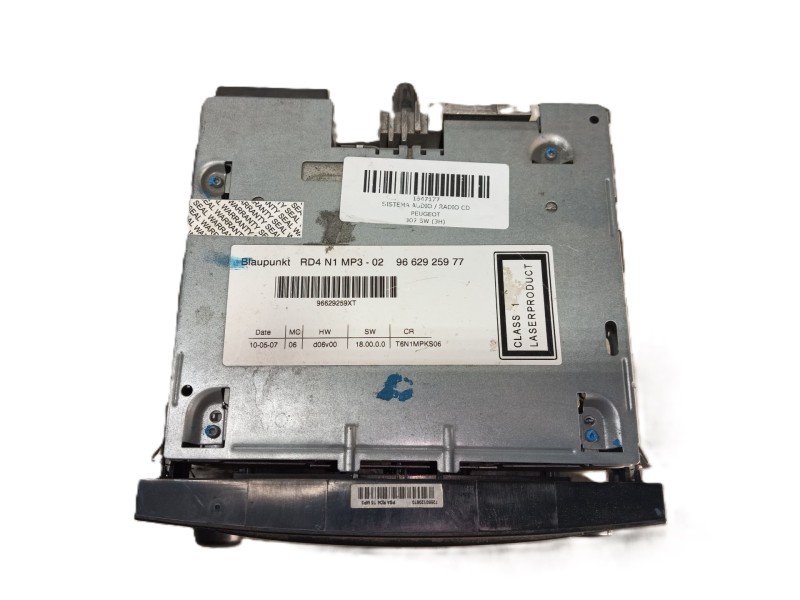 Recambio de sistema audio / radio cd para peugeot 307 sw (3h) 1.6 hdi 110 referencia OEM IAM 9662925977 7645127393 