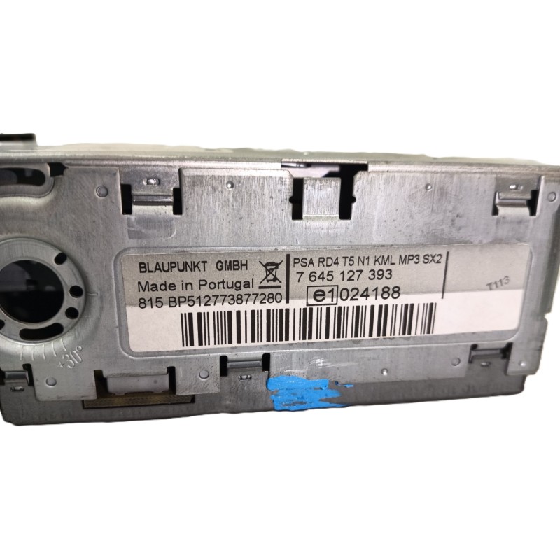 Recambio de sistema audio / radio cd para peugeot 307 sw (3h) 1.6 hdi 110 referencia OEM IAM 9662925977 7645127393 