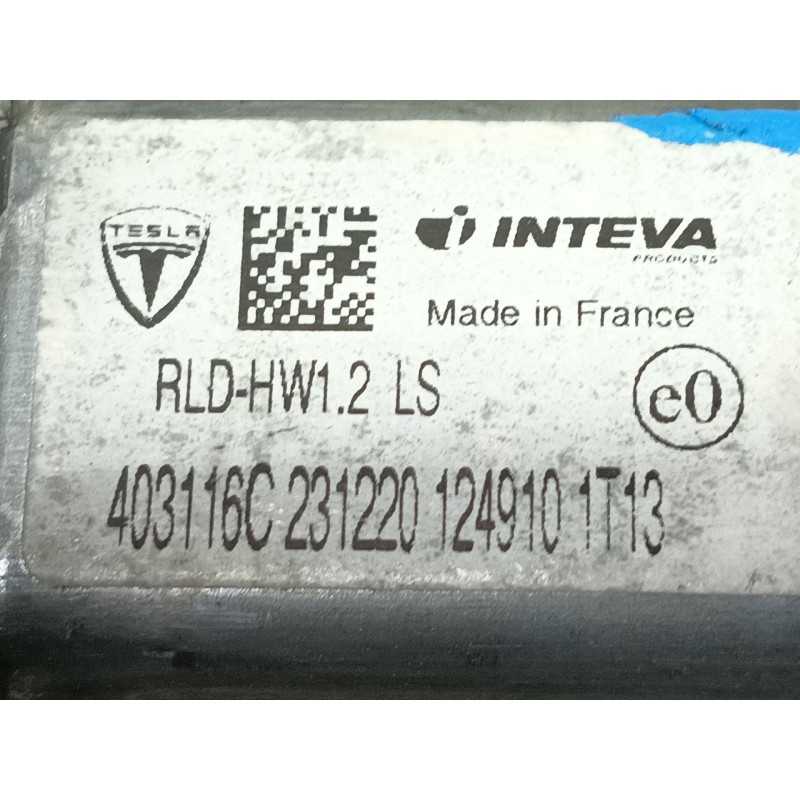 Recambio de elevalunas trasero izquierdo para tesla model 3 (5yj3) ev awd referencia OEM IAM   