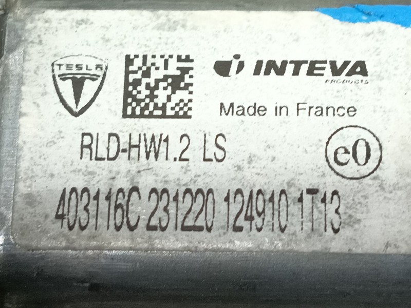 Recambio de elevalunas trasero izquierdo para tesla model 3 (5yj3) ev awd referencia OEM IAM   
