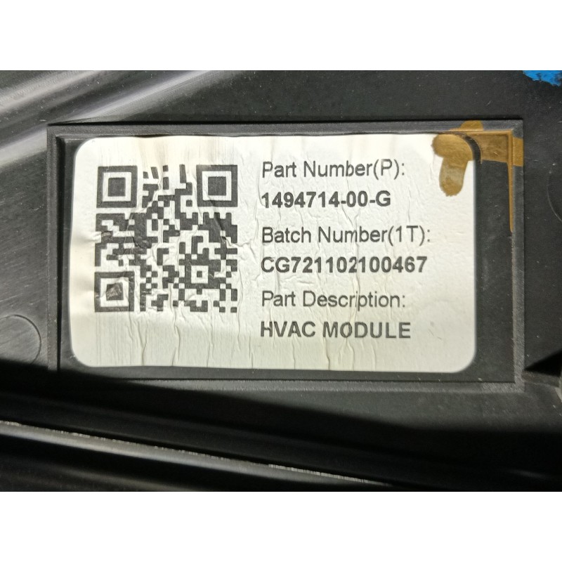 Recambio de calefaccion entera normal para tesla model 3 (5yj3) ev awd referencia OEM IAM   