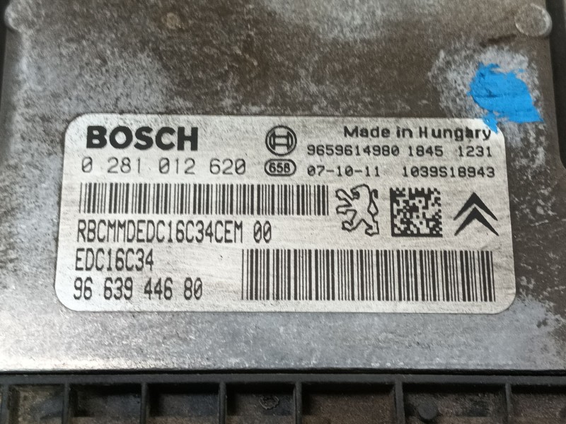 Recambio de centralita motor uce para peugeot partner (s2) combiespace referencia OEM IAM   