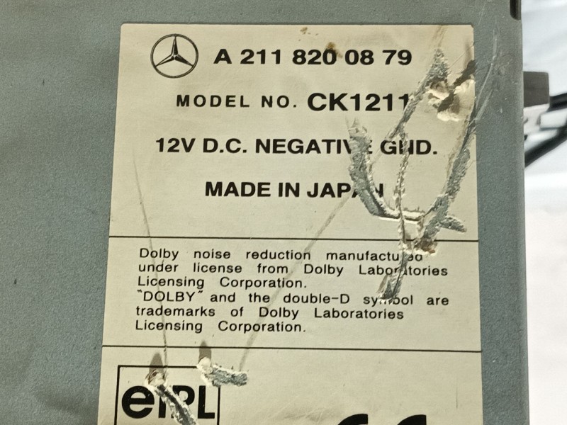 Recambio de sistema audio / radio cd para mercedes-benz clase e (w211) e 320 cdi (211.026) referencia OEM IAM CK1211 A2118200879