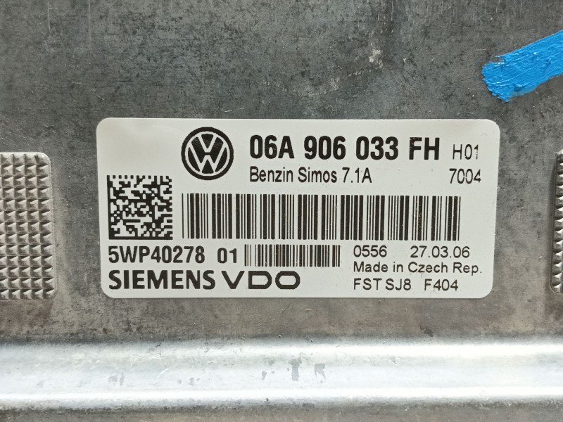 Recambio de centralita motor uce para seat toledo (5p2) reference referencia OEM IAM 5WP4027801 06A906033FH 