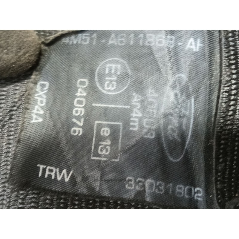 Recambio de cinturon seguridad trasero izquierdo para ford focus berlina (cap) ghia referencia OEM IAM 33031802 4M51A611B68AH 