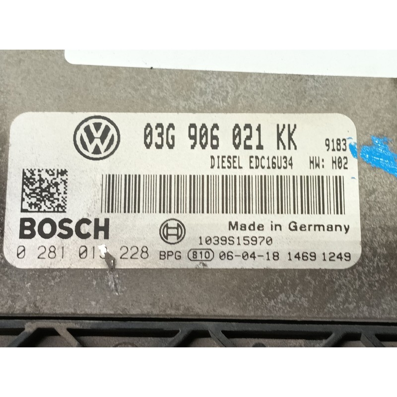 Recambio de centralita motor uce para volkswagen golf v (1k1) 2.0 tdi 16v referencia OEM IAM   