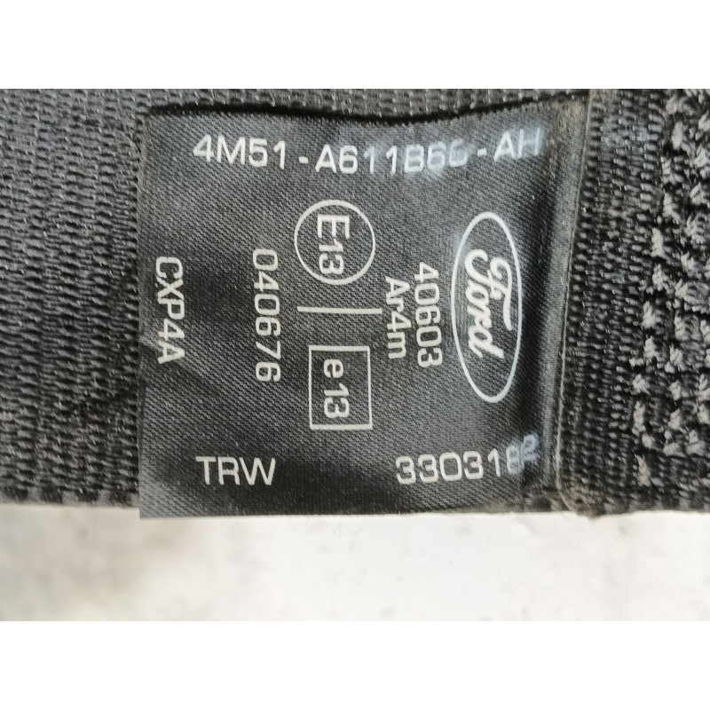 Recambio de cinturon seguridad trasero derecho para ford focus berlina (cap) ghia referencia OEM IAM   