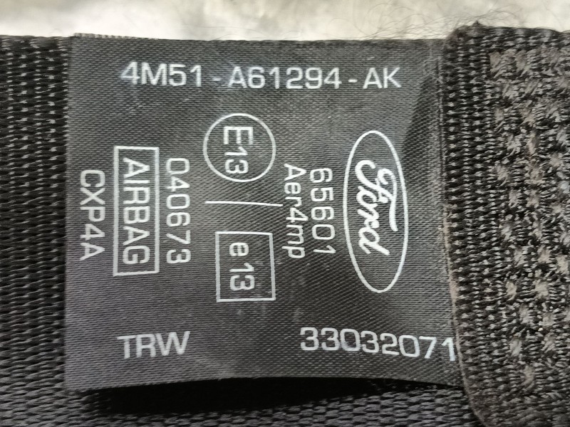 Recambio de cinturon seguridad delantero derecho para ford focus berlina (cap) ghia referencia OEM IAM   