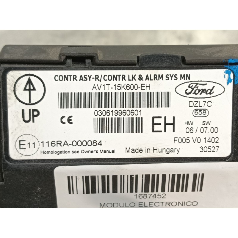 Recambio de modulo electronico para ford fiesta (ccn) trend referencia OEM IAM   