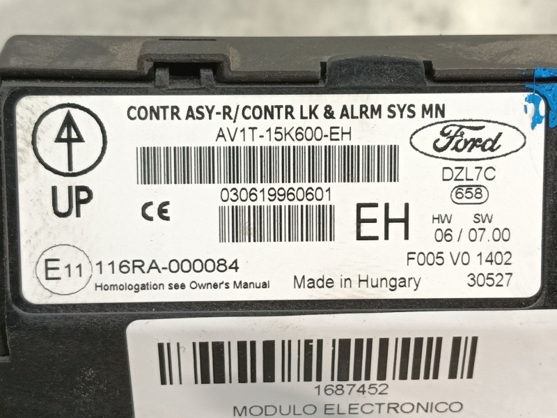 Recambio de modulo electronico para ford fiesta (ccn) trend referencia OEM IAM   