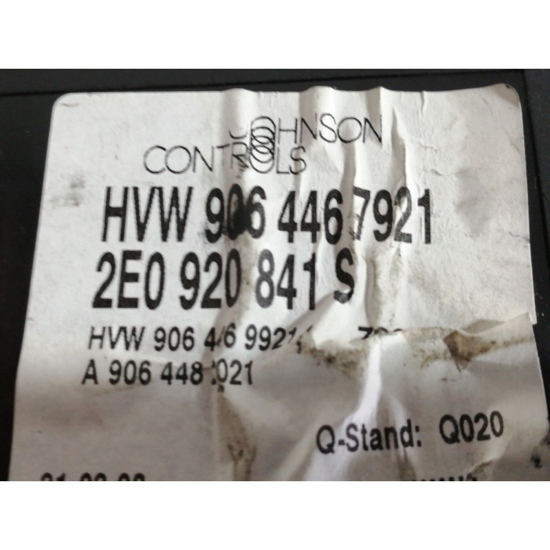 Recambio de cuadro instrumentos para volkswagen crafter combi (2e) combi, techo elevado 35 referencia OEM IAM 9064467921 2E09208