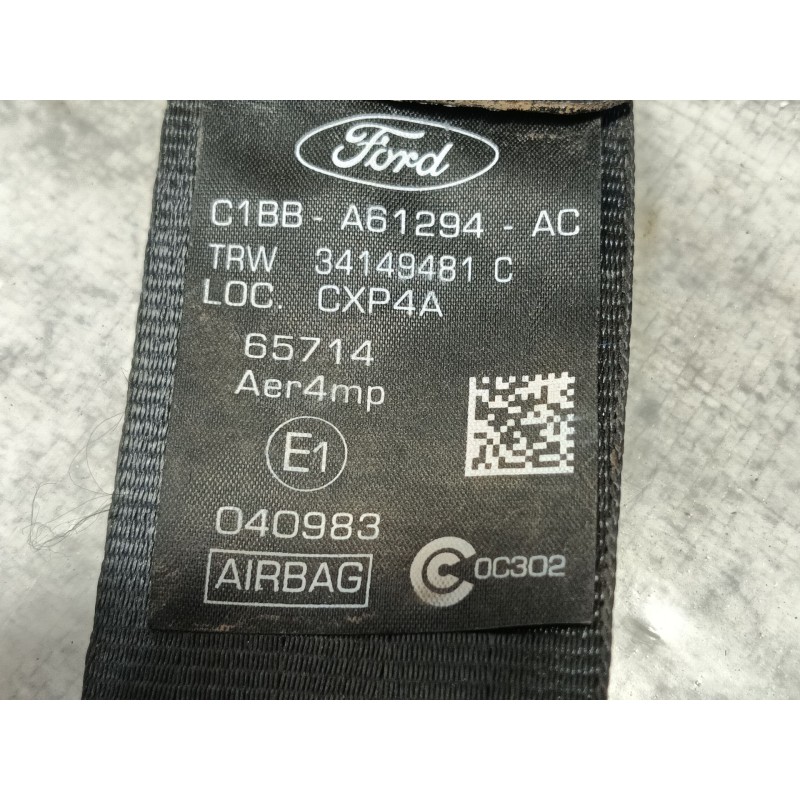 Recambio de cinturon seguridad delantero derecho para ford fiesta (ccn) trend referencia OEM IAM   