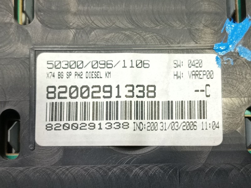 Recambio de cuadro instrumentos para renault laguna ii (bg0) confort dynamique referencia OEM IAM   