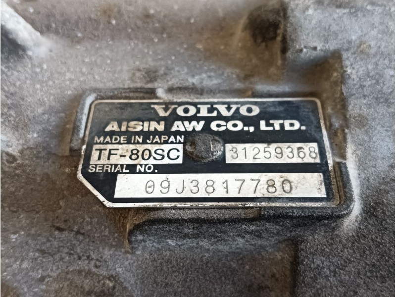 Recambio de caja cambios para volvo s80 berlina 2.4 d momentum referencia OEM IAM 36050882 AUTOMATICA TF80SC 9J3817780