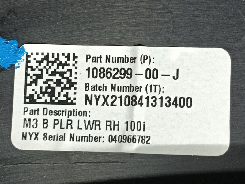 Recambio de moldura para tesla model 3 (5yj3) ev awd referencia OEM IAM   