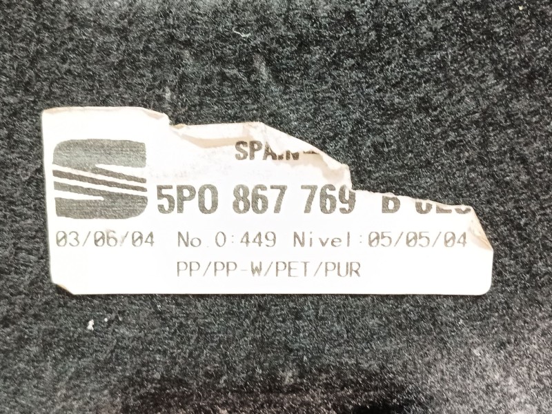 Recambio de bandeja trasera para seat altea (5p1) 1.9 tdi referencia OEM IAM  5P0867769B 