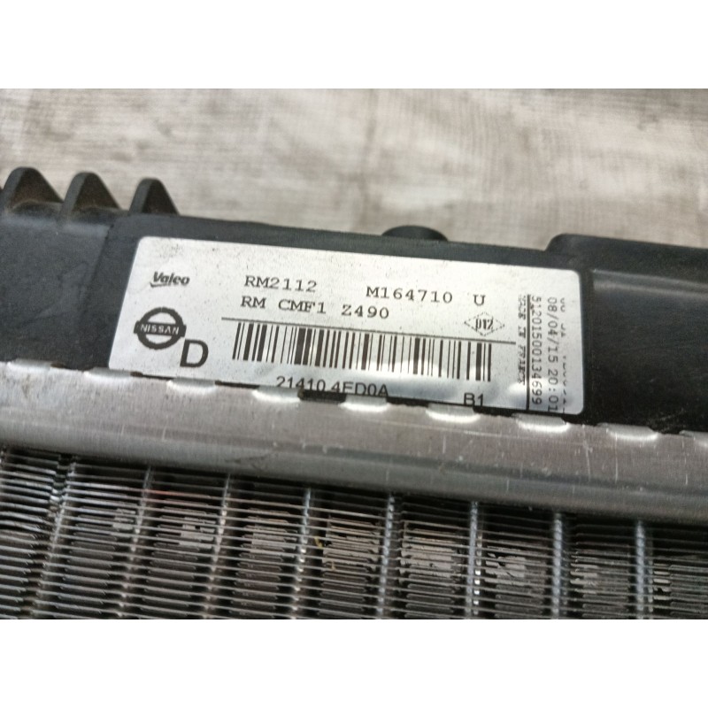 Recambio de radiador agua para nissan qashqai ii suv (j11, j11_) 1.2 dig-t referencia OEM IAM   