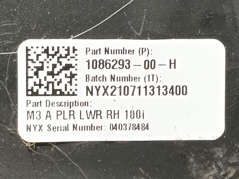 Recambio de moldura para tesla model 3 (5yj3) ev awd referencia OEM IAM   