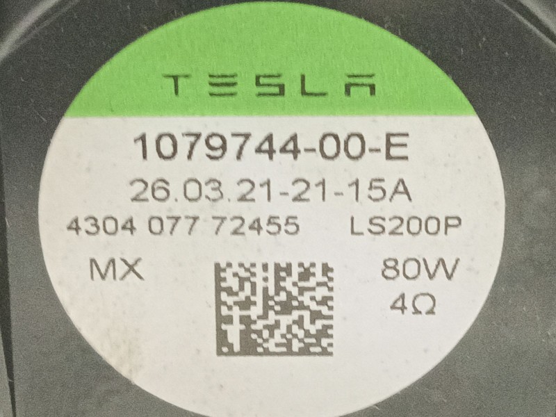 Recambio de altavoz para tesla model 3 (5yj3) ev awd referencia OEM IAM   