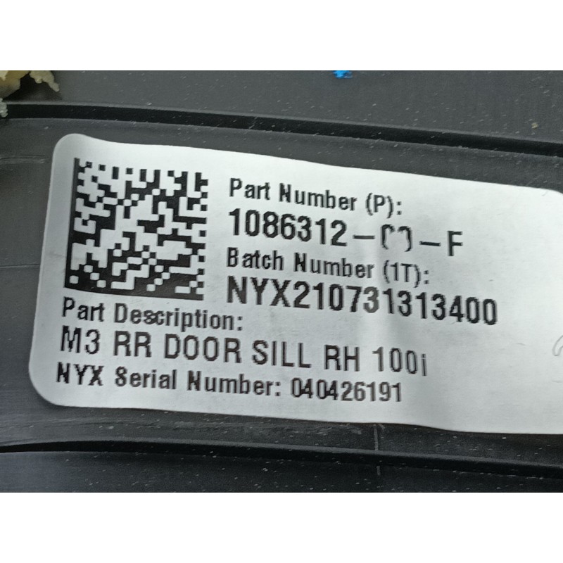 Recambio de moldura para tesla model 3 (5yj3) ev awd referencia OEM IAM   