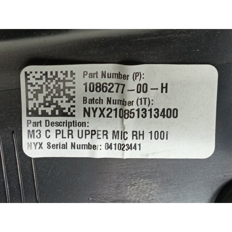 Recambio de moldura para tesla model 3 (5yj3) ev awd referencia OEM IAM   