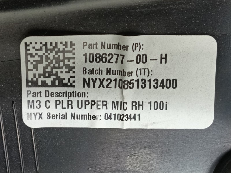 Recambio de moldura para tesla model 3 (5yj3) ev awd referencia OEM IAM   
