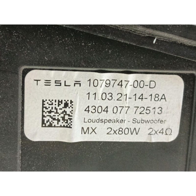 Recambio de altavoz para tesla model 3 (5yj3) ev awd referencia OEM IAM   
