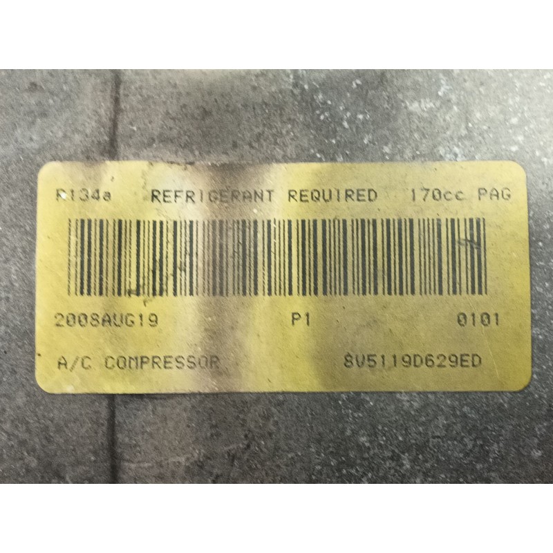 Recambio de compresor aire acondicionado para ford fiesta (cb1) ghia referencia OEM IAM   