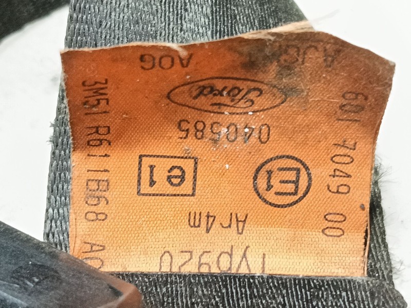 Recambio de cinturon seguridad trasero derecho para ford focus c-max (cap) ghia (d) referencia OEM IAM   