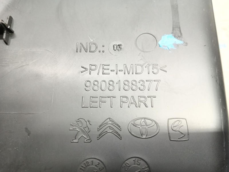 Recambio de rejilla aireadora para citroën jumpy iii furgoneta (v_) 1.5 bluehdi 120 referencia OEM IAM  9808188377 