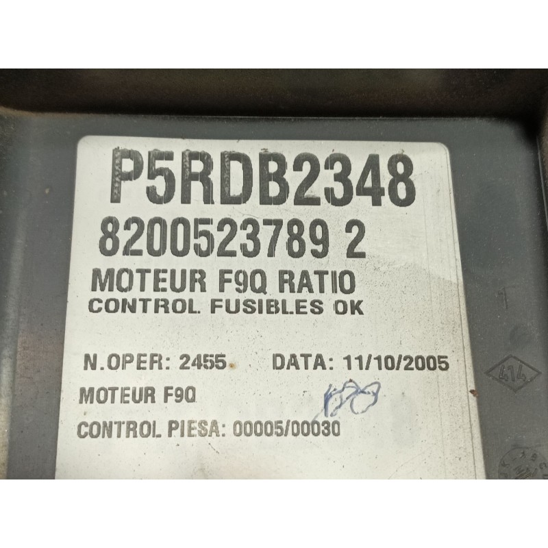 Recambio de caja reles / fusibles para renault laguna ii (bg0) authentique referencia OEM IAM   