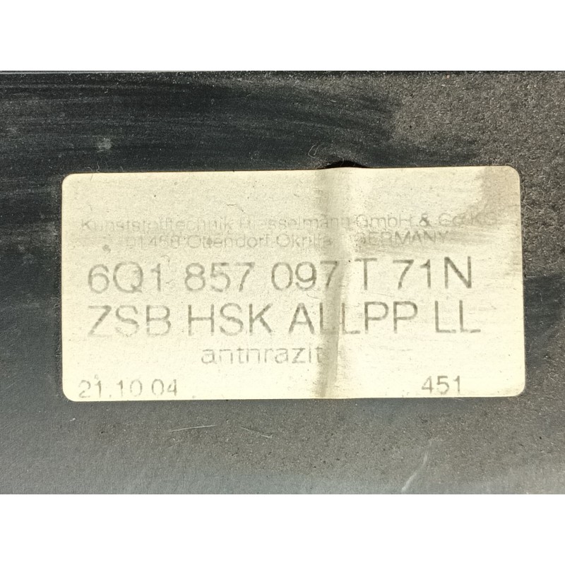 Recambio de guantera para volkswagen polo (9n_, 9a_) 1.4 16v referencia OEM IAM   