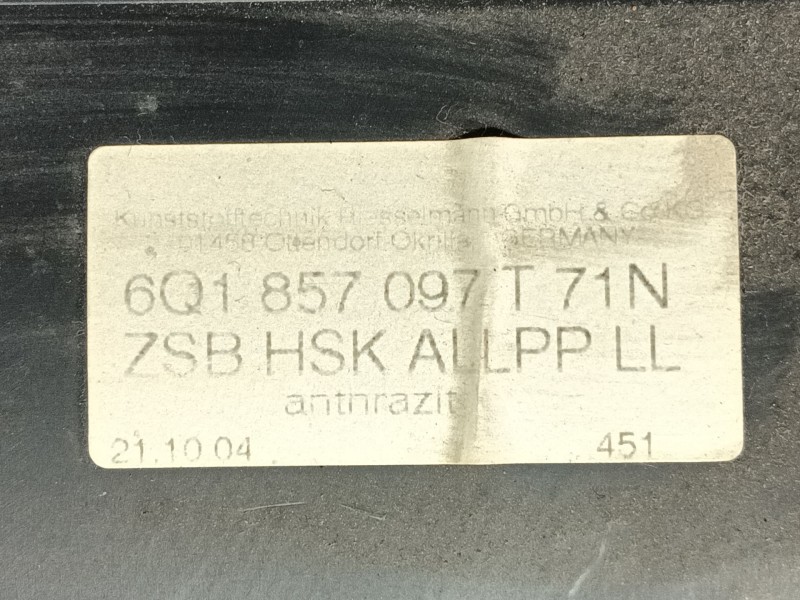 Recambio de guantera para volkswagen polo (9n_, 9a_) 1.4 16v referencia OEM IAM   